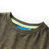 Vidaxl kindershirt met lange mouwen 104 gemêleerd kakikleurig