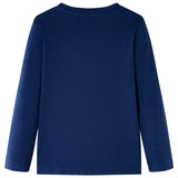 Vidaxl kindershirt met lange mouwen 104 marineblauw
