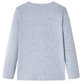 Vidaxl kindershirt met lange mouwen 128 gemêleerd grijs