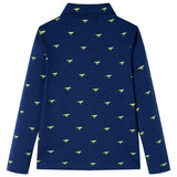VidaXL Kindershirt 128 marineblauw