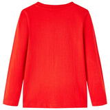VidaXL Kindershirt met lange mouwen 128 rood