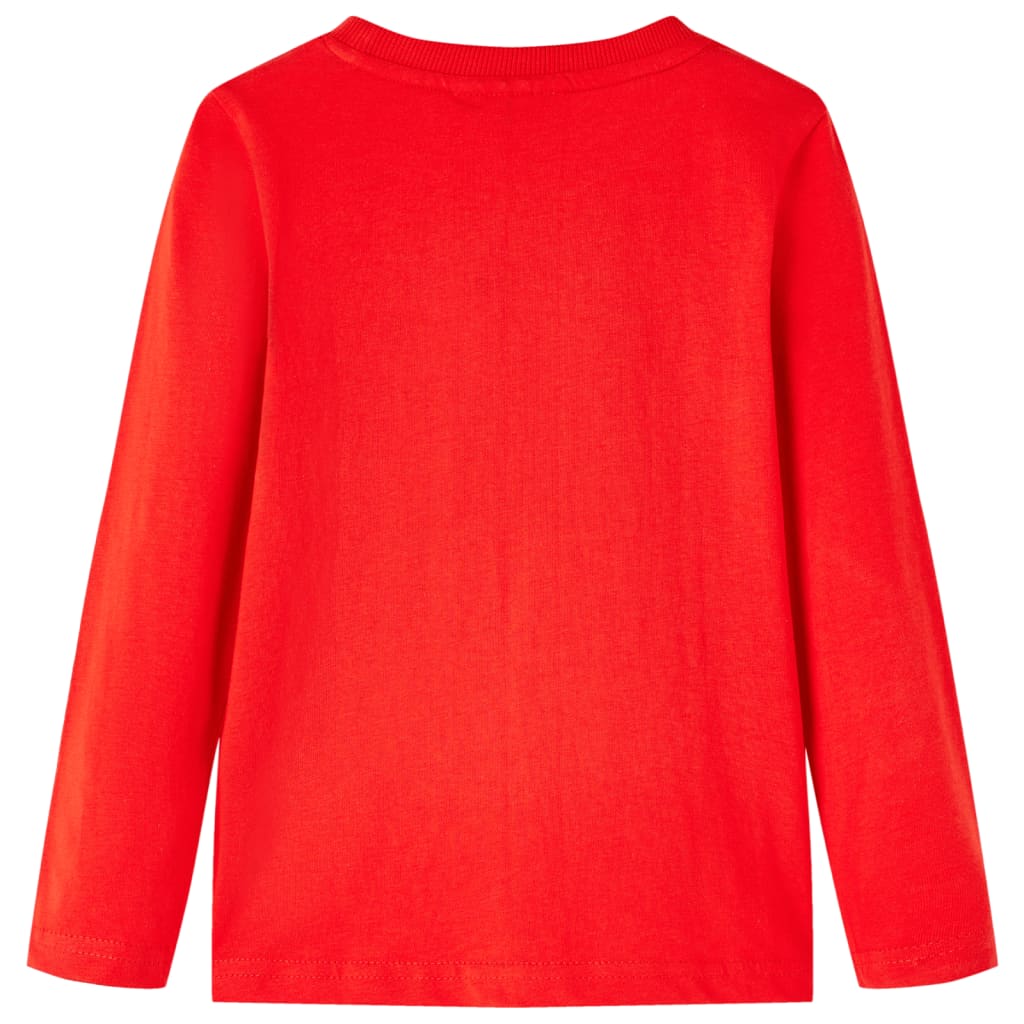 VidaXL Kindershirt met lange mouwen 140 rood
