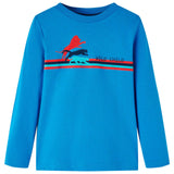 Vidaxl kindershirt met lange mouwen 104 kobaltblauw