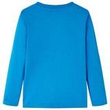 VidaXL Kindershirt met lange mouwen 128 kobaltblauw