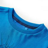 Vidaxl kindershirt met lange mouwen 92 kobaltblauw