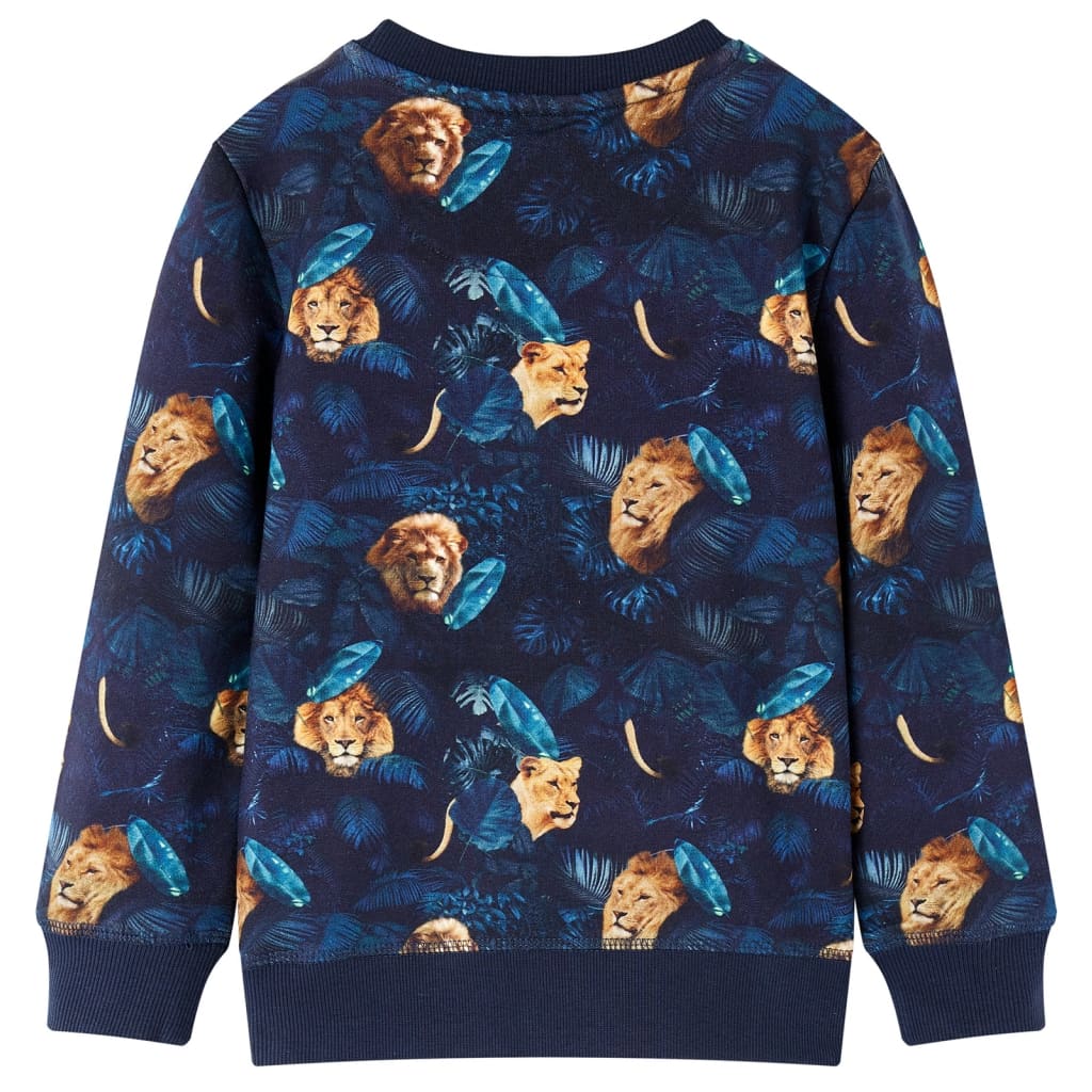 Vidaxl kindertrui 128 marineblauw
