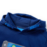 VidaXL Kindertrui met capuchon 92 donkerblauw