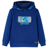 Vidaxl kindertrui met capuchon 128 donkerblauw