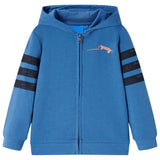 VidaXL Kindervest met capuchon 92 blauw