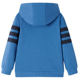 VidaXL Kindervest met capuchon 140 blauw