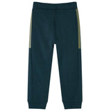 VidaXL Kinderjoggingbroek met trekkoord 116 mosgroen