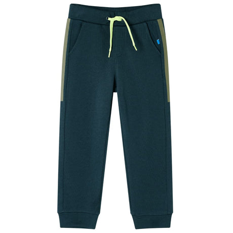 Vidaxl kinderjoggingbroek met trekkoord 128 mosgroen