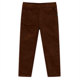 Vidaxl kinderbroek 92 cognackleurig
