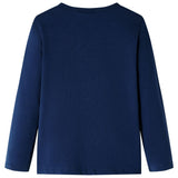 Vidaxl kindershirt met lange mouwen 140 marineblauw