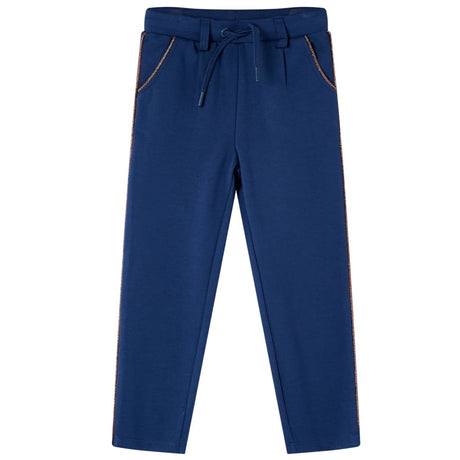 Vidaxl kinderbroek met trekkoord 128 marineblauw