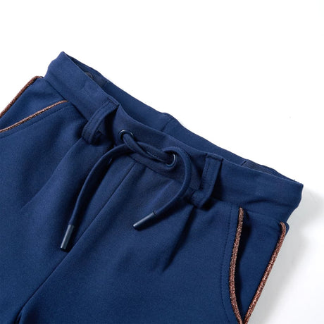 Vidaxl kinderbroek met trekkoord 128 marineblauw