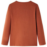 Vidaxl kindershirt met lange mouwen 116 cognackleurig
