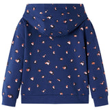 Vidaxl kindervest met capuchon 116 marineblauw