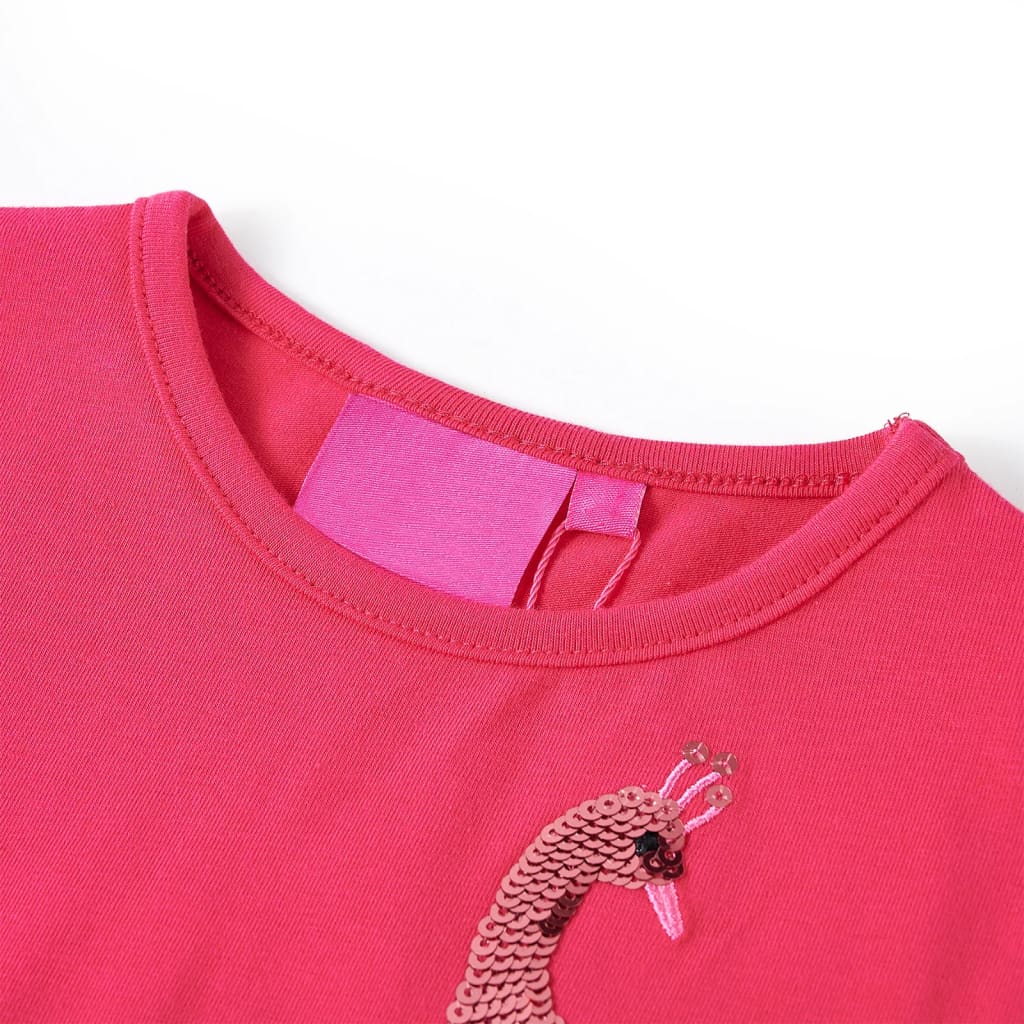 Vidaxl kindershirt met lange mouwen 104 felroze