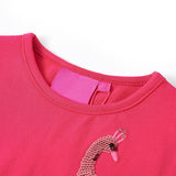 Vidaxl kindershirt met lange mouwen 128 felroze