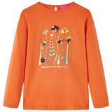Vidaxl kindershirt met lange mouwen 104 oranjebruin