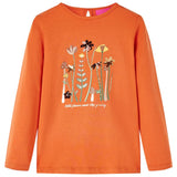 VidaXL Kindershirt met lange mouwen 140 oranjebruin