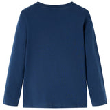 Vidaxl kindershirt met lange mouwen 104 marineblauw