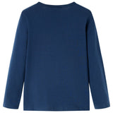 Vidaxl kindershirt met lange mouwen 116 marineblauw
