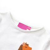 Vidaxl kindershirt met lange mouwen 104 ecrukleurig