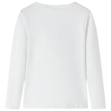 VidaXL Kindershirt met lange mouwen 140 ecrukleurig