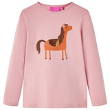 VidaXL Kindershirt met lange mouwen 128 lichtroze