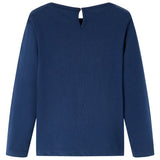 Vidaxl kindershirt met lange mouwen 92 marineblauw