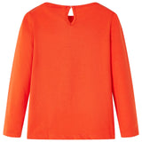 Vidaxl kindershirt met lange mouwen 128 donkeroranje