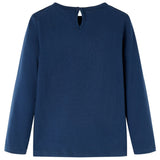 Vidaxl kindershirt met lange mouwen 116 marineblauw