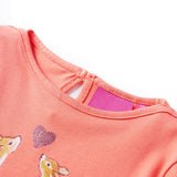 Vidaxl kindershirt met lange mouwen 116 koraalkleurig