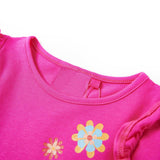 Vidaxl kindershirt met lange mouwen 128 donkerroze