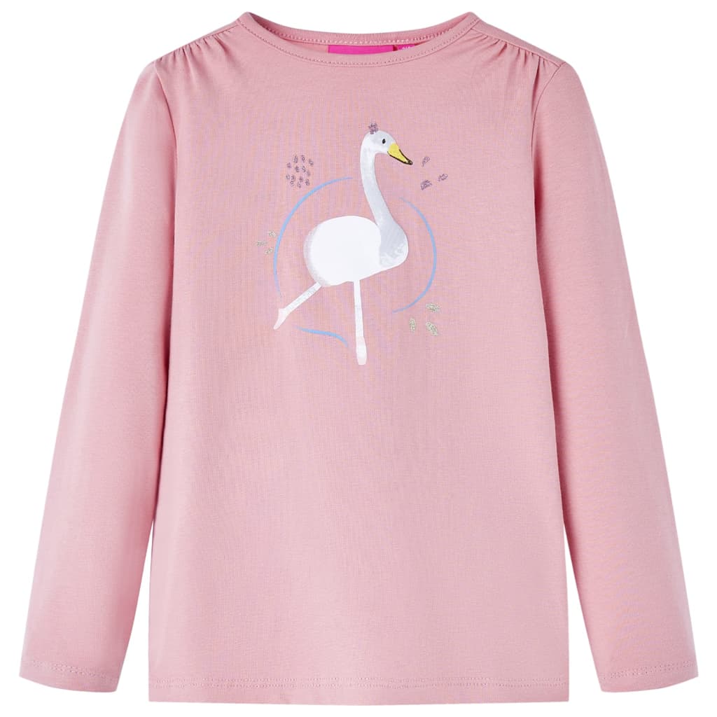 VidaXL Kindershirt met lange mouwen 92 lichtroze