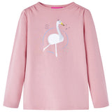 Vidaxl kindershirt met lange mouwen 104 lichtroze