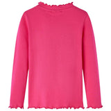 VidaXL Kindershirt met lange mouwen 140 felroze