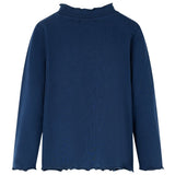 Vidaxl kindershirt lange mouwen 116 marineblauw