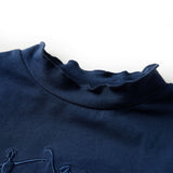 Vidaxl kindershirt lange mouwen 116 marineblauw