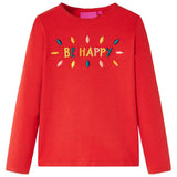 Vidaxl kindershirt met lange mouwen 116 rood