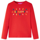 Vidaxl kindershirt met lange mouwen 128 rood