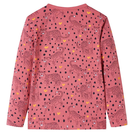 Vidaxl kinderpyjama met lange mouwen 128 oudroze
