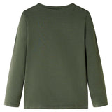 Vidaxl kindershirt met lange mouwen 104 kakikleurig