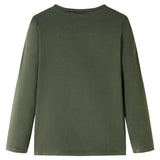 Vidaxl kindershirt met lange mouwen 128 kakikleurig
