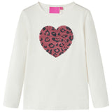 Vidaxl kindershirt met lange mouwen 92 ecru
