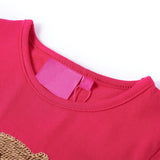 Vidaxl kindershirt met lange mouwen 104 felroze