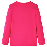 VidaXL Kindershirt met lange mouwen 128 felroze