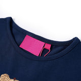 Vidaxl kindershirt met lange mouwen 92 marineblauw